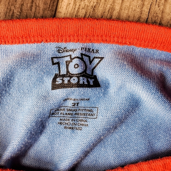 Disney Pixar Toy Story Cowboy Woody Character Toddler Boy Cosplay Snug Fit PJs - Picture 5 of 13